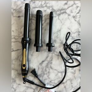 Glam Black and Gold Interchangeable Curling Wand